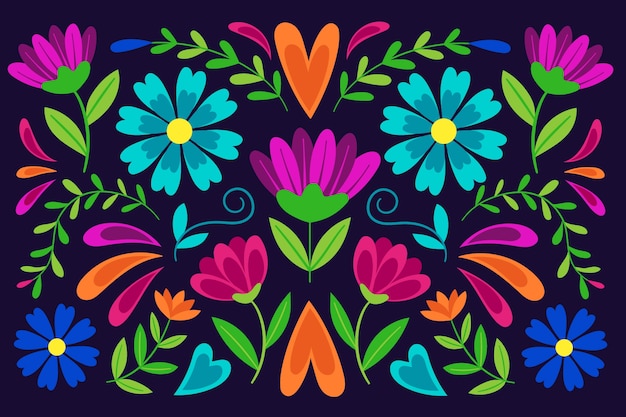 Free Vector | Colorful mexican wallpaper theme