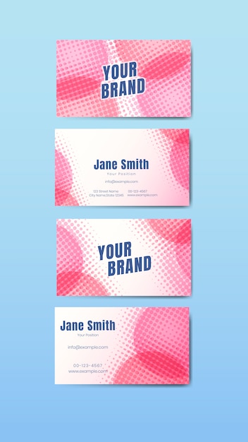 Colorful name card set Vector | Free Download