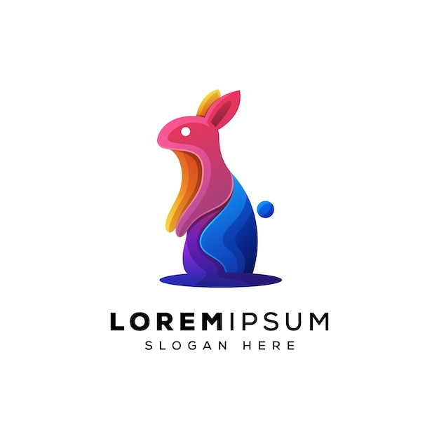 Download Free Colorful Rabbit Logo Illustration Vector Template Premium Vector Use our free logo maker to create a logo and build your brand. Put your logo on business cards, promotional products, or your website for brand visibility.