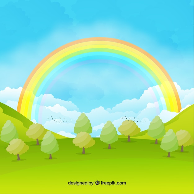 Colorful rainbow background