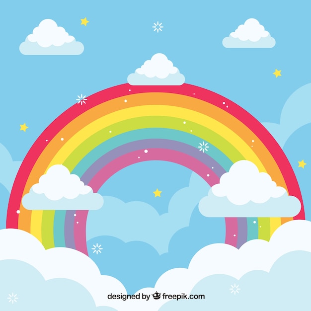 Free Vector | Colorful rainbow background