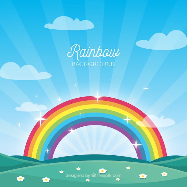 Free Vector | Colorful rainbow background