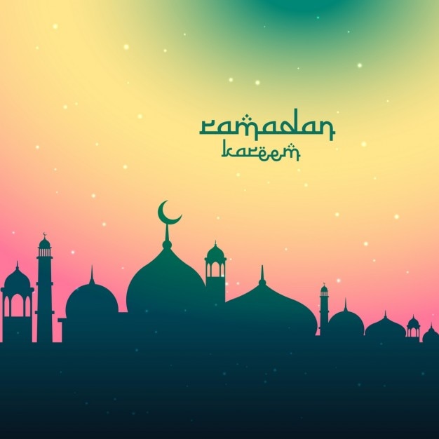 Download Free Vector | Colorful ramadan background design