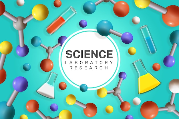 Free Vector | Colorful Realistic Science Background