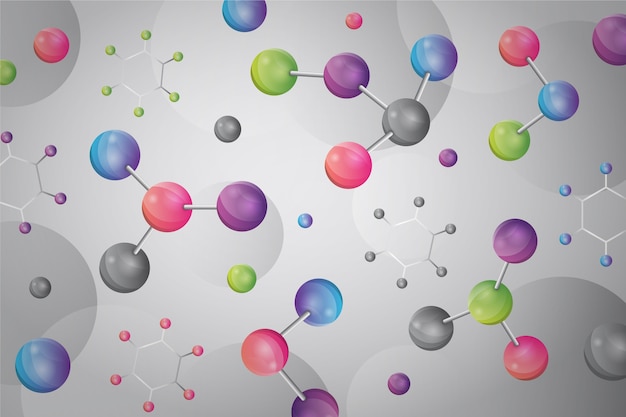 Free Vector | Colorful realistic science background