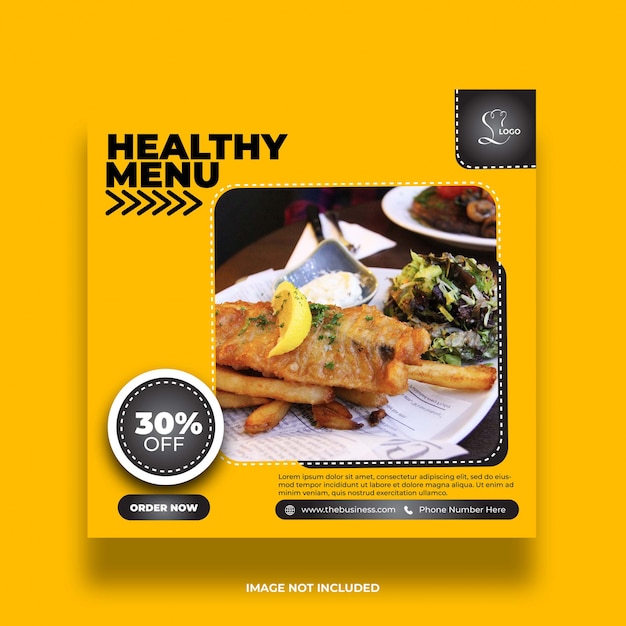 Download Free Colorful Restaurant Food Healthy Menu Social Media Post Abstract Use our free logo maker to create a logo and build your brand. Put your logo on business cards, promotional products, or your website for brand visibility.