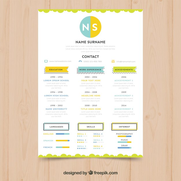 resume templates colorful resume templates free download