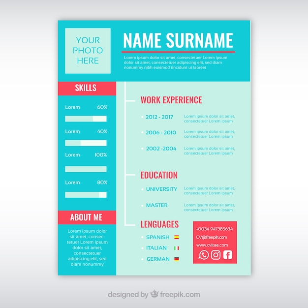 free color resume templates download