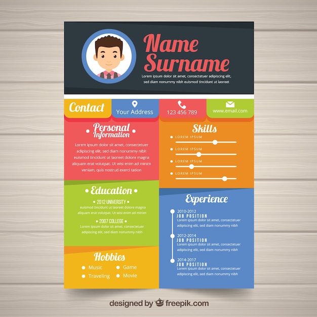 colorful resume templates microsoft word