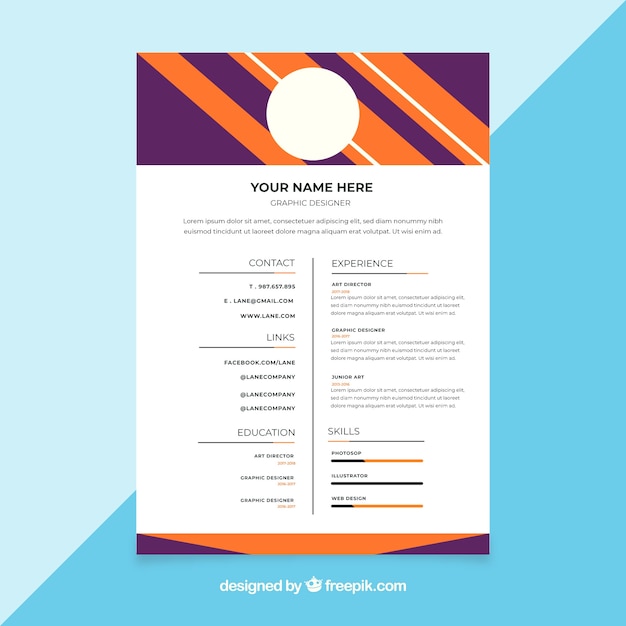resume templates colorful resume templates free download