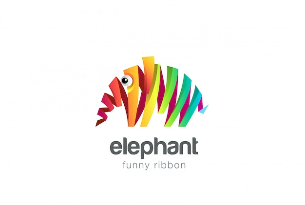 Download Free Download This Free Vector Colorful Ribbon Elephant Abstract Logo Use our free logo maker to create a logo and build your brand. Put your logo on business cards, promotional products, or your website for brand visibility.