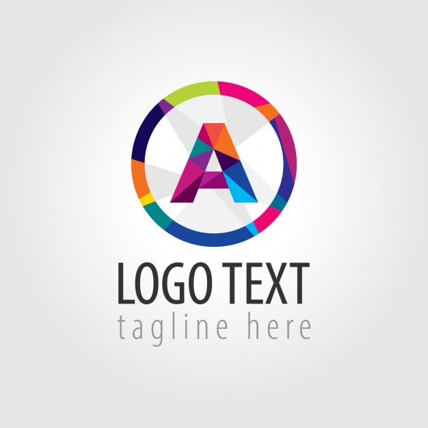Download Free Colorful Round Logo With A Big A In The Middle Free Vector Use our free logo maker to create a logo and build your brand. Put your logo on business cards, promotional products, or your website for brand visibility.