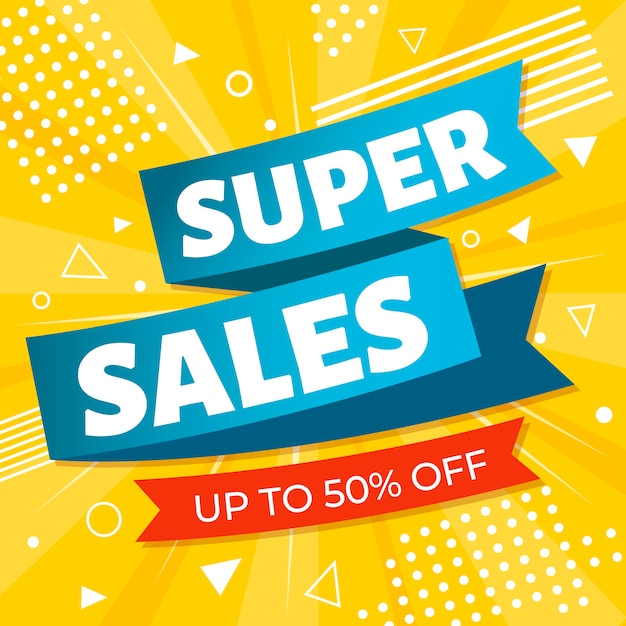 Premium Vector | Colorful sales label promotion