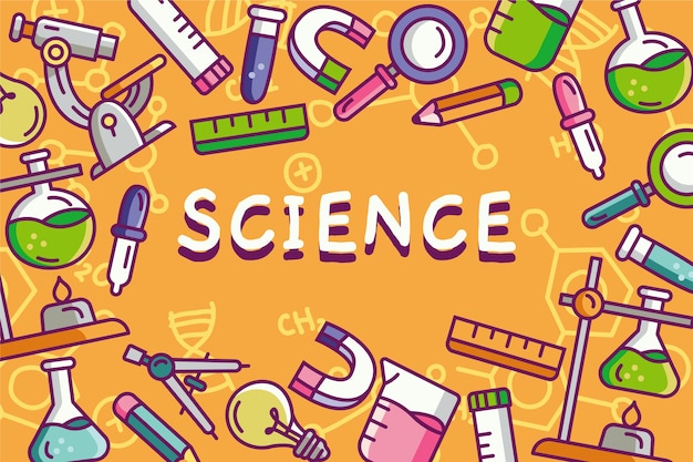 Free Vector | Colorful science education background