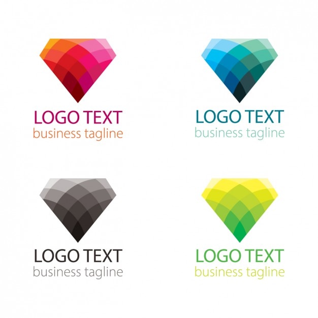 Download Free Colorful Set Of Logo With Diamond Shape Free Vector Use our free logo maker to create a logo and build your brand. Put your logo on business cards, promotional products, or your website for brand visibility.
