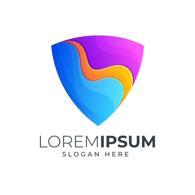 Download Free Colorful Shield Logo Design Premium Vector Use our free logo maker to create a logo and build your brand. Put your logo on business cards, promotional products, or your website for brand visibility.