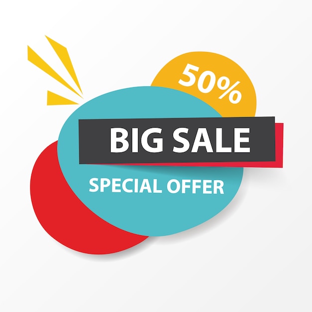 Free Vector | Colorful shopping sale banner