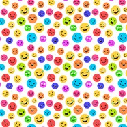 Free Vector Colorful Smile Emoticons Pattern