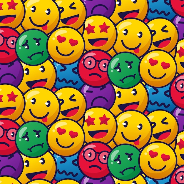 free-vector-colorful-smile-emoticons-pattern