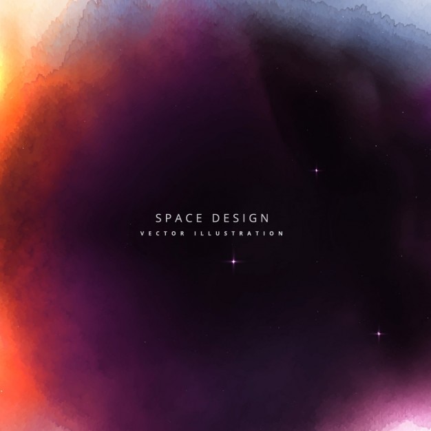 Download Free Vector | Colorful space design background