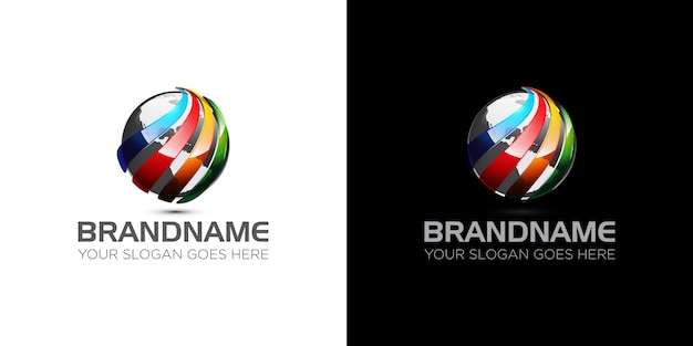Download Free Colorful Sphere Logo Template Global Company Premium Vector Use our free logo maker to create a logo and build your brand. Put your logo on business cards, promotional products, or your website for brand visibility.