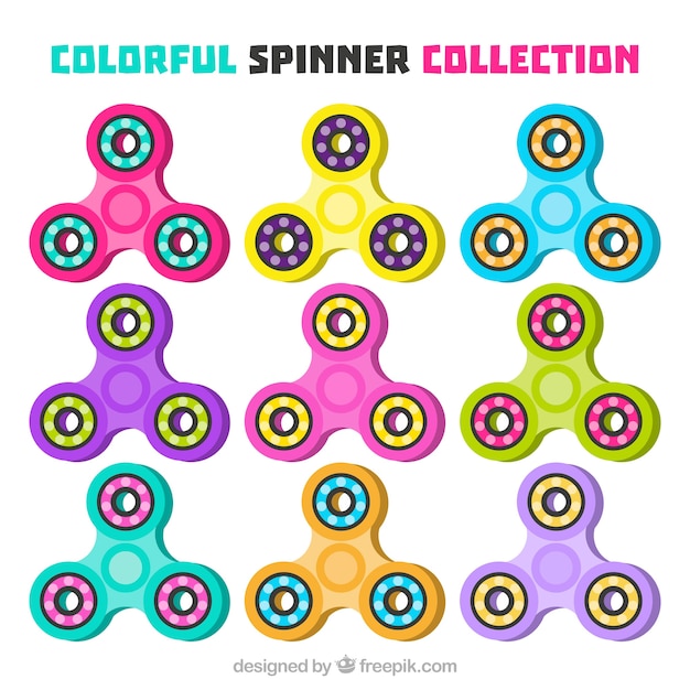 Colorful spinner collection