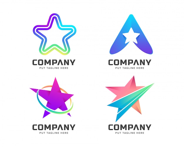 Download Free Colorful Star Logo For Company Premium Vector Use our free logo maker to create a logo and build your brand. Put your logo on business cards, promotional products, or your website for brand visibility.