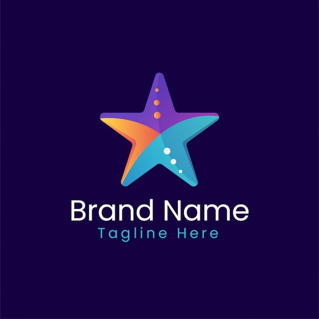 Download Free Colorful Star Logo Gradient Color Star Brand Premium Vector Use our free logo maker to create a logo and build your brand. Put your logo on business cards, promotional products, or your website for brand visibility.