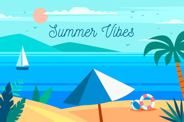 Free Vector | Colorful summer background