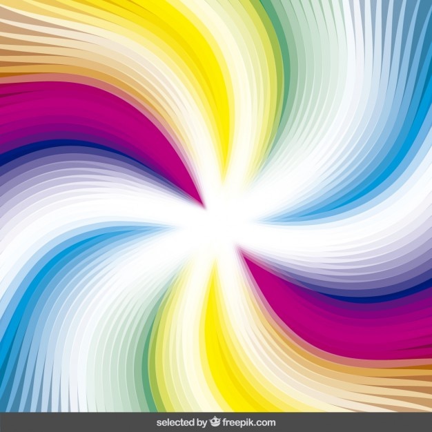 Colorful Swirl Background Vector Free Download