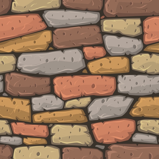Colorful texture of cartoon style stones