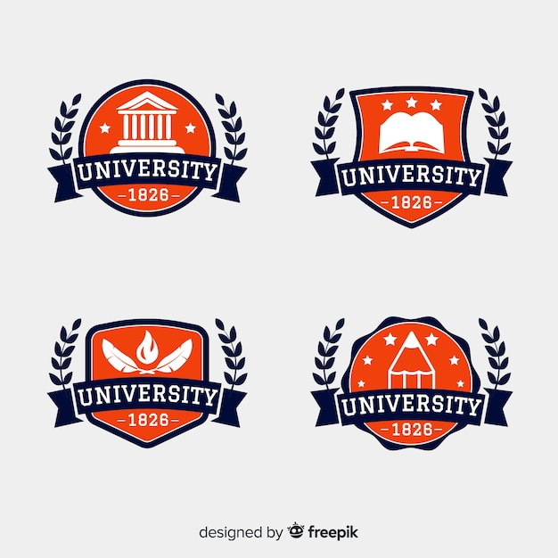Download Free Download This Free Vector Colorful University Logo Collection Use our free logo maker to create a logo and build your brand. Put your logo on business cards, promotional products, or your website for brand visibility.