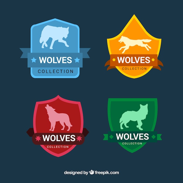 Download Free Download This Free Vector Colorful Vintage Wolf Logo Collection Use our free logo maker to create a logo and build your brand. Put your logo on business cards, promotional products, or your website for brand visibility.
