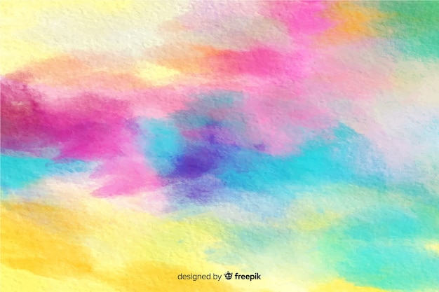 Download Colorful watercolor effect background Vector | Free Download