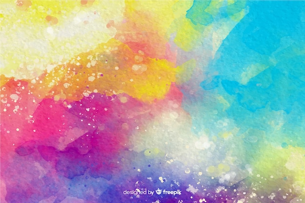 Download Colorful watercolor effect background Vector | Free Download