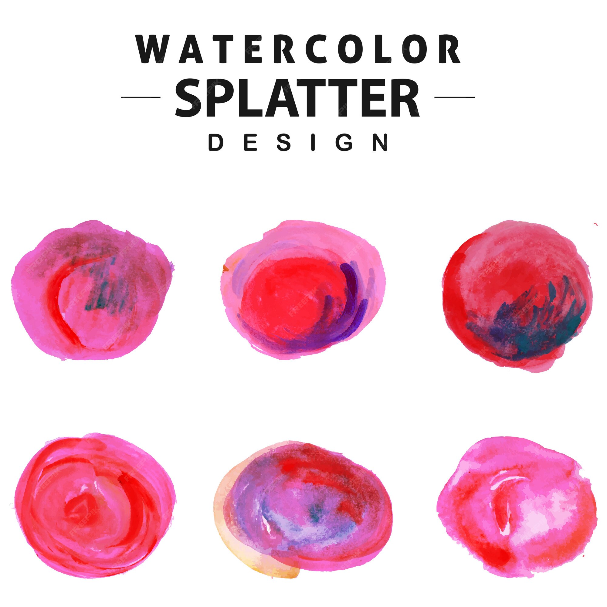 free-vector-colorful-watercolor-splatter-collection