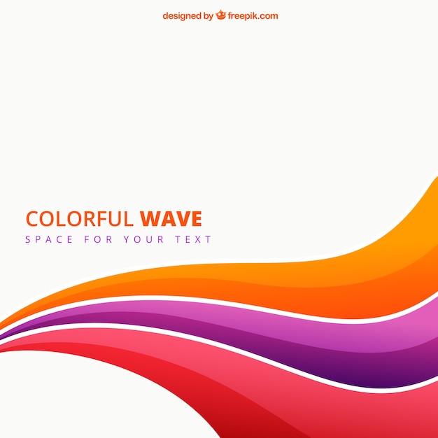 colorful wave 2 hd background