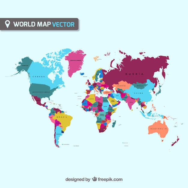世界地図ベクトル 無料のベクター
