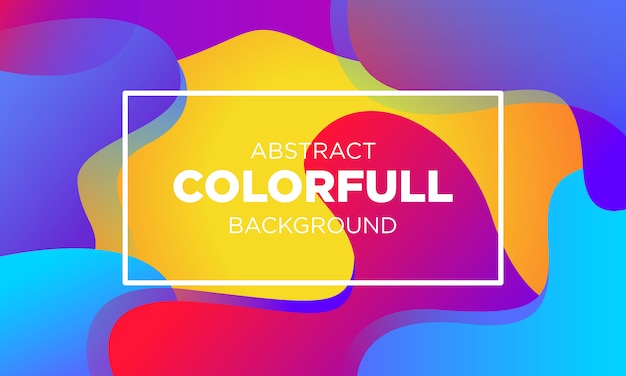 Абстракция colorfull gradient fluid bakground templates-03 Premium векторы