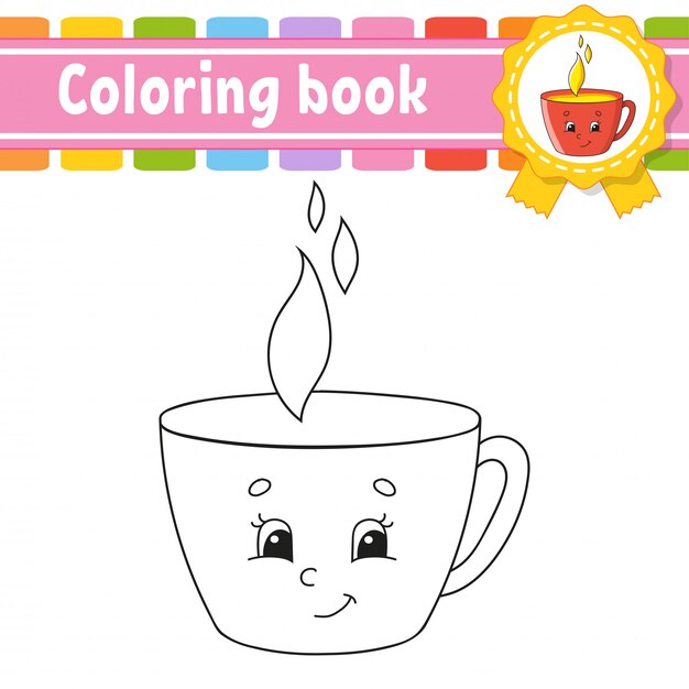 Coloring book for kids. | Premium Vector