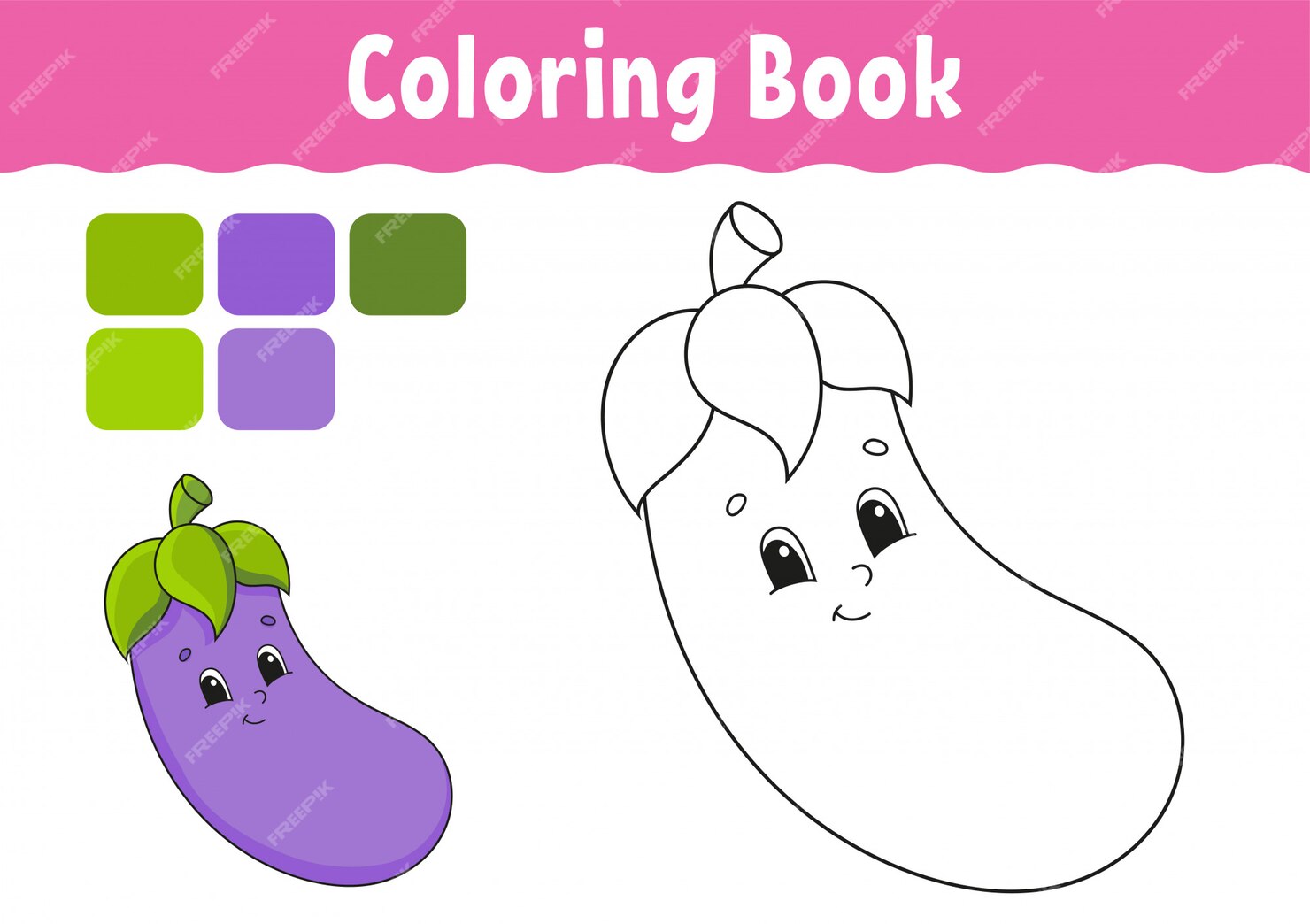 Premium Vector Coloring book for kids.