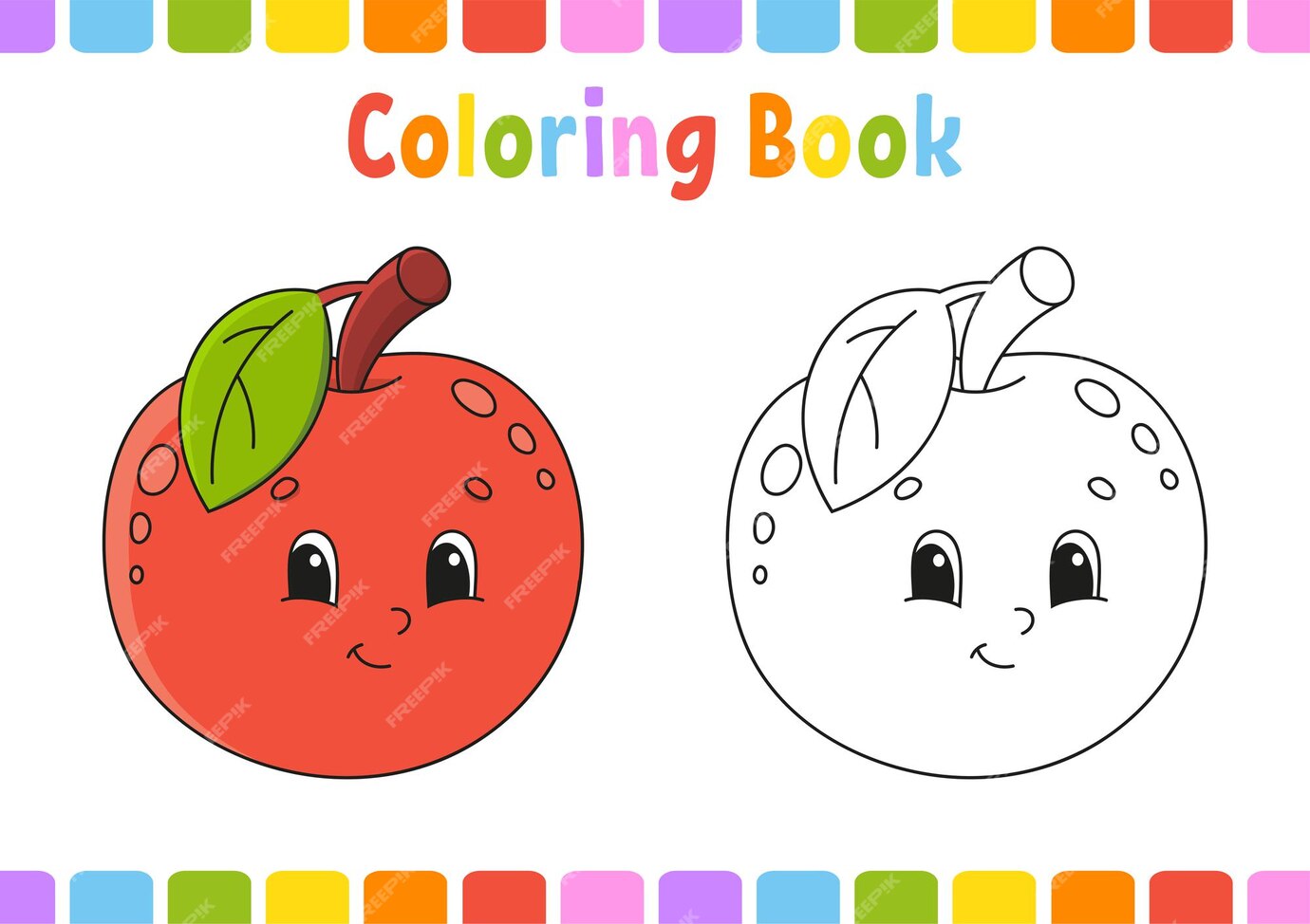 Premium Vector Coloring book for kids.