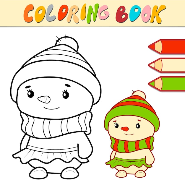 Premium Vector | Coloring book or page for kids. christmas ...