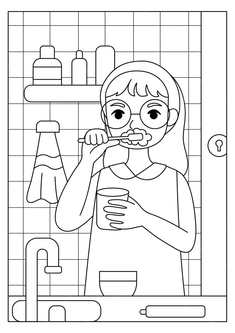 Premium Vector | Coloring page activity for kids printable vector