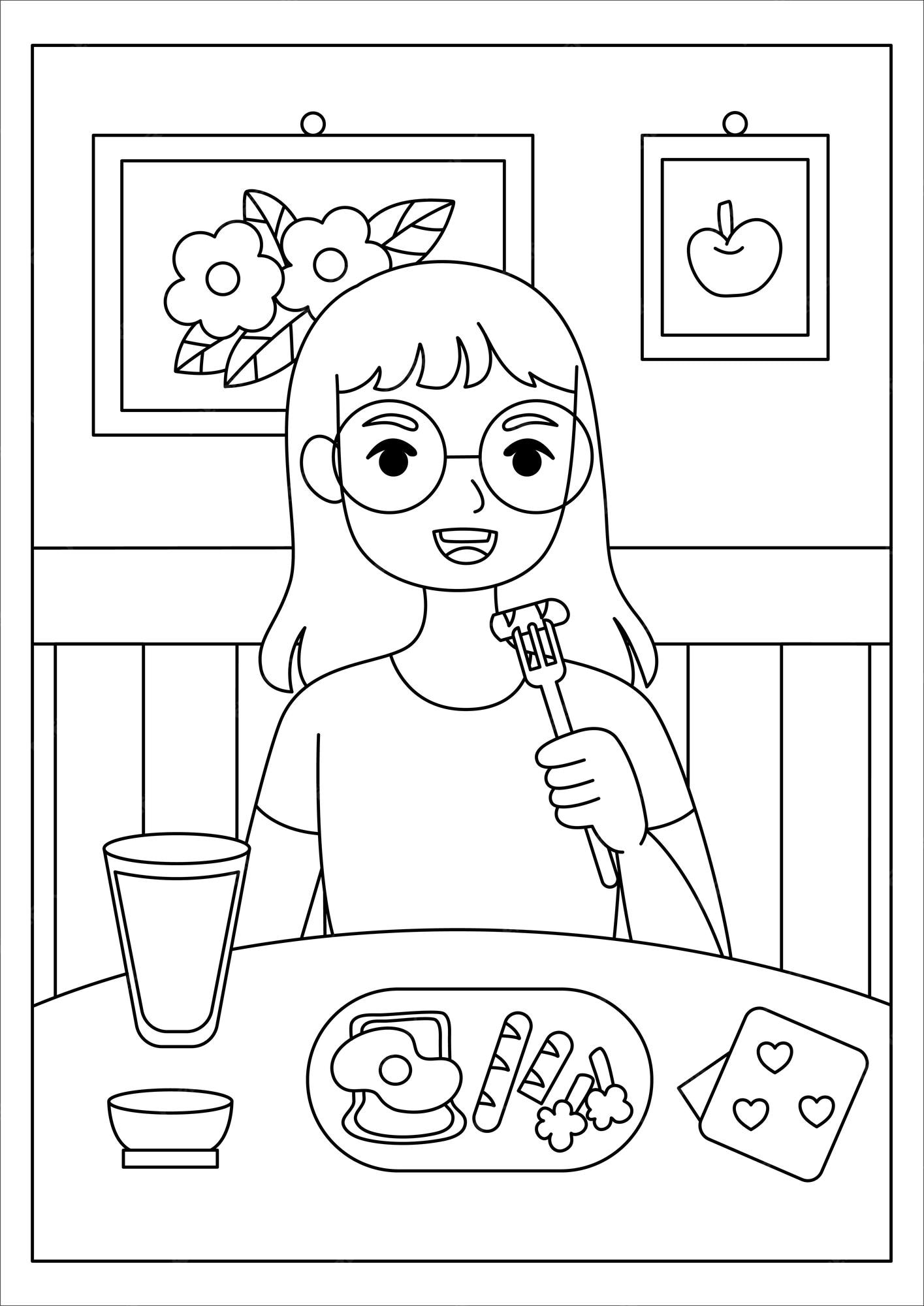 Premium Vector | Coloring page activity for kids printable vector