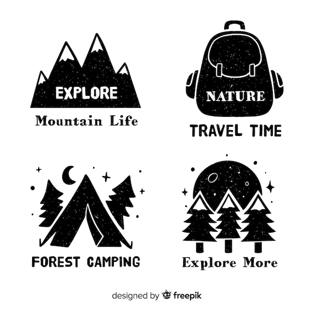 View Nature Adventure Logo Design Gif