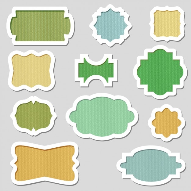 Colors frames collection Vector Free Download