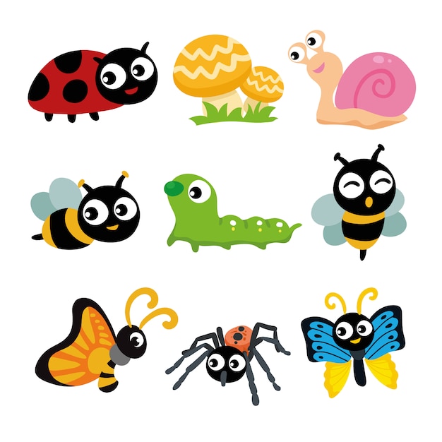 Free Vector | Coloured animals collection