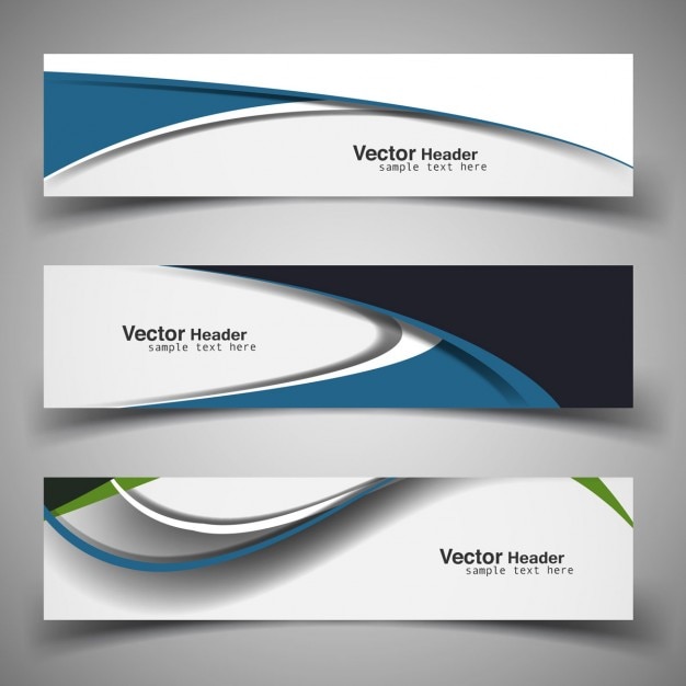 Coloured banners design Vector | Free Download