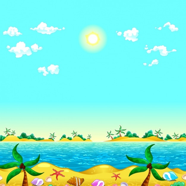 Coloured beach background